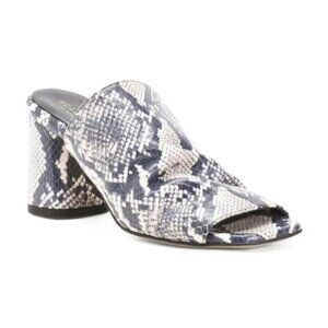 NEW BEAUTIISOLES Made In Italy Sandy Heels Python 7.5 for women